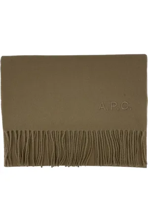 A.P.C. Unisex, Accessoires, Brun, Taille: ONE Size Écharpe en laine camel