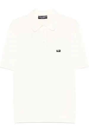 Dolce & Gabbana Homme, Tops, Blanc, Taille: L T-shirt et Polo Blancs