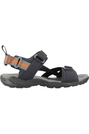 Geox Homme, Chaussures, Bleu, Taille: 43 EU Sandales Plates avec Grip Extérieur