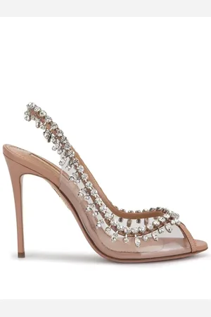 Aquazzura Femme, Chaussures, , Taille: 36 EU Sandales à talons hauts avec cristaux