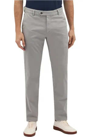 Brooks Brothers Homme, Pantalons, Gris, Taille: W42 Chinos en coton stretch gris clair