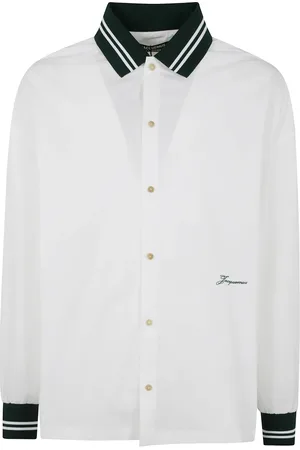 Jacquemus Homme, Chemises, Blanc, Taille: M Chemise Style Baseball