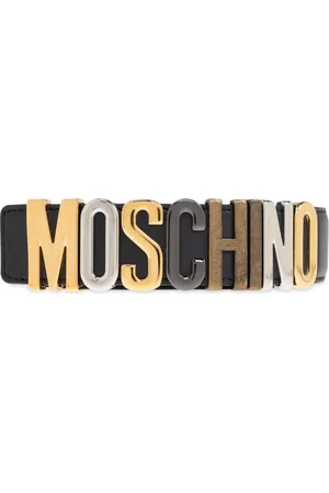 Moschino Homme, Accessoires, Noir, Taille: 100 CM Ceinture avec logo