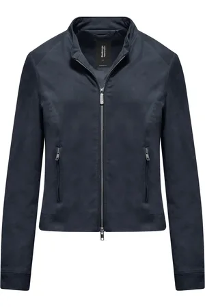 Bomboogie Femme, Vestes, Bleu, Taille: 38 FR Naty Leather Jacket