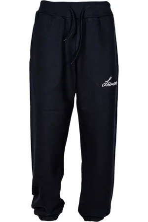 LANEUS Homme, Pantalons, Noir, Taille: M Pantalon de survêtement homme brodé sportif