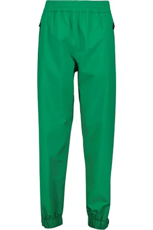 Moncler Femme, Pantalons, Vert, Taille: 38 FR Pantalon de jogging coupe droite à bords élastiqués
