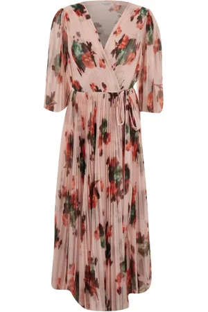 Serafini Femme, Robes, Multicolore, Taille: 38 FR Robe Longue Imprimée Floral Multicolore Femme