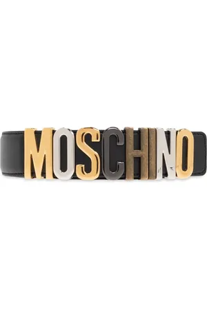 Moschino Femme, Accessoires, Noir, Taille: 95 CM Ceinture avec logo