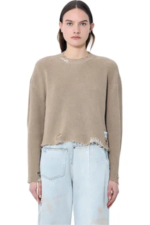Maison Margiela Femme, Pulls, , Taille: 42 FR Pull en maille à effet usé
