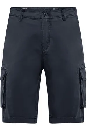 Bomboogie Homme, Shorts, Bleu, Taille: W31 Cargo Bermuda Shorts in Cotton Gabardine