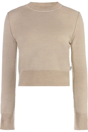 Maison Margiela Femme, Pulls, , Taille: 38 FR Pull en maille côtelée Mélange de laine