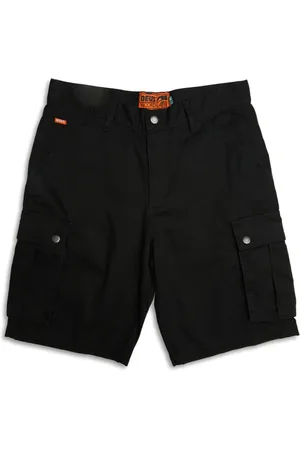 Deus Ex Machina Homme, Shorts, Noir, Taille: W34 Short Cargo en Denim Noir
