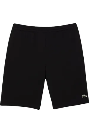 Lacoste Homme, Shorts, Noir, Taille: S Shorts en Coton Noir Brodé Crocodile
