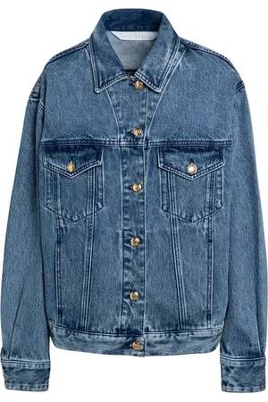 Palm Angels Femme, Vestes, Bleu, Taille: 38 FR Veste en jean