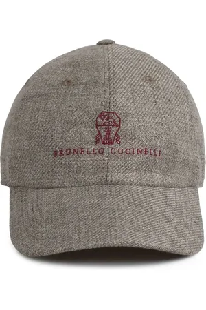 Brunello Cucinelli Homme, Accessoires, Gris, Taille: M Chapeau Cortecchia