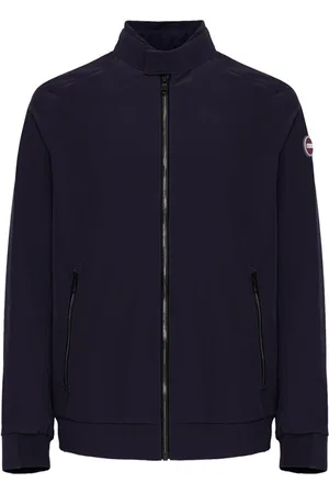 Colmar Homme, Vestes, Bleu, Taille: 4XL Veste Légère Bleue à Fermeture Éclair Coupe Régulière