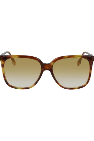 Victoria Beckham Femme, Accessoires, Brun, Taille: ONE Size Lunettes de Soleil Oversize en Acétate
