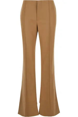 Chloé Femme, Pantalons, , Taille: 38 FR Pantalon Évasé avec Ourlet Asymétrique