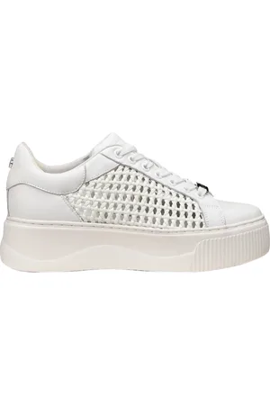 Cult Femme, Chaussures, Blanc, Taille: 40 EU Baskets Blanches pour Femmes