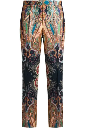 Etro Homme, Pantalons, Multicolore, Taille: M Pantalon en laine à motif Paisley