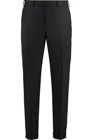 PT Torino Homme, Pantalons, Noir, Taille: 2XL Pantalon de voyage en laine mélangée