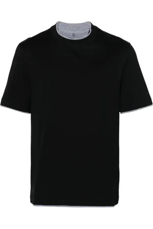 Brunello Cucinelli Homme, Tops, Noir, Taille: L T-shirts & Polos Noirs Ss24