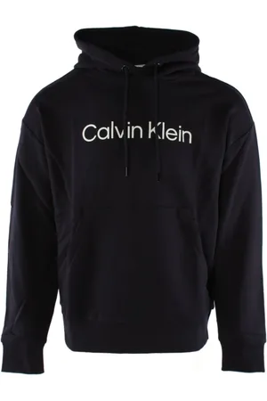 Calvin Klein Homme, Sweatshirts et sweats à capuche, Bleu, Taille: M Pull en Coton Bleu pour Homme