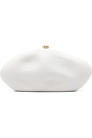 Cult Gaia Femme, Sacs, Blanc, Taille: ONE Size Sac Blanc avec Fermeture à Clapet et Doublure Complète