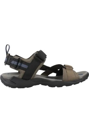 Geox Homme, Chaussures, Vert, Taille: 42 EU Sandales Plates avec Grip Extérieur