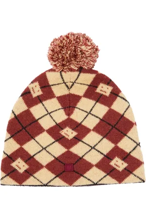 Acne Studios Homme, Accessoires, Multicolore, Taille: ONE Size Bonnet Argyle Face
