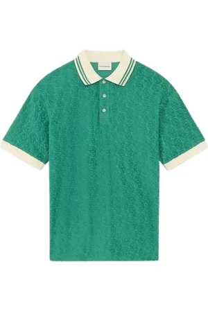 Drôle de Monsieur Homme, Tops, Vert, Taille: S Polo Monogramme 100% Coton