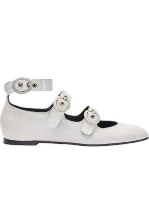 Scarosso Femme, Chaussures, Blanc, Taille: 36 1/2 EU Ballerines Linda II Blanc Verni