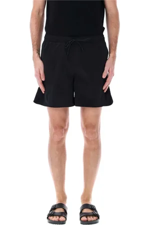 Moncler Homme, Maillots de bain, Noir, Taille: M Short de bain en nylon froissé avec cordon de serrage
