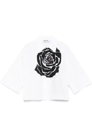 Blugirl Femme, Blouses et Chemises, Blanc, Taille: 38 FR Chemise Élégante Nero E Rosa