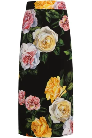 Dolce & Gabbana Femme, Jupes, Multicolore, Taille: 36 FR Jupes Midi Taille Haute