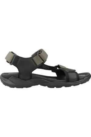 Geox Homme, Chaussures, Vert, Taille: 41 EU Sandales Plates avec Grip Extérieur