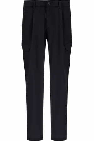 HERNO Homme, Pantalons, Noir, Taille: XL Pantalon Cargo Noir Coupe Élégante
