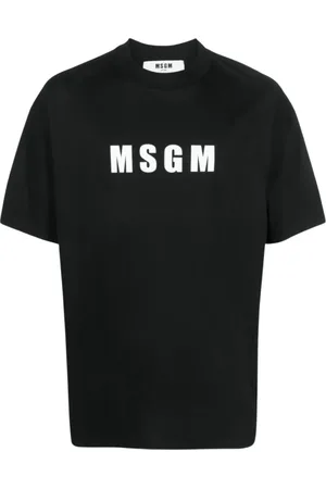 Msgm Homme, Tops, Noir, Taille: M T-Chemises