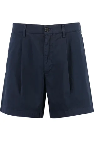 DEPARTMENT FIVE Homme, Shorts, Bleu, Taille: W34 Shorts Bermuda en Coton avec Poches