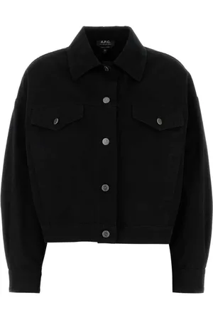 A.P.C. Femme, Vestes, Noir, Taille: 38 FR Veste Cally en Denim Noir