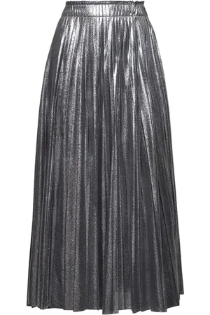 Max Mara Femme, Jupes, Gris, Taille: 42 FR Jupe asymétrique à taille côtelée