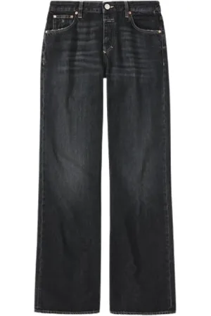 Closed Femme, Jeans, Noir, Taille: W31 Pantalon Évasé en Denim Noir