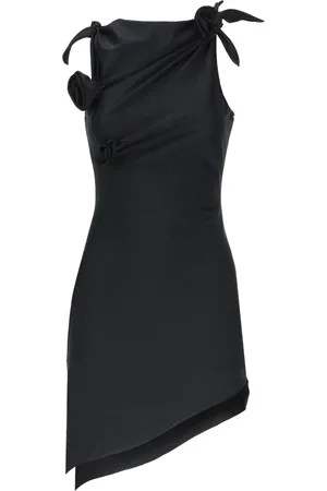 COPERNI Femme, Robes, Noir, Taille: 40 FR Robe Florale Noire avec Détail Découpé