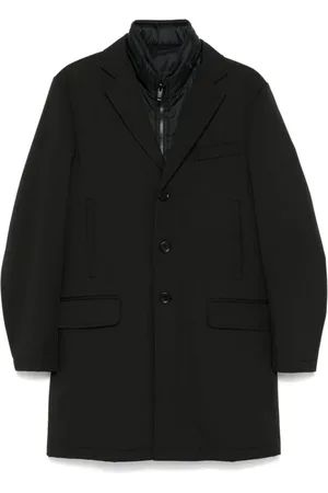 FAY Homme, Manteaux, Noir, Taille: S Veste matelassée noire avec capuche dissimulée
