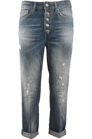 Dondup Femme, Jeans, Bleu, Taille: W26 Jean Évasé Court en Coton