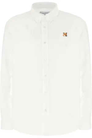 Maison Kitsuné Homme, Chemises, Blanc, Taille: L Chemise Élégante