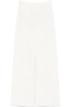 ERMANNO SCERVINO Femme, Pantalons, Blanc, Taille: 38 FR Pantalon Tricoté