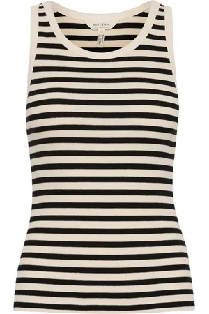 Part Two Femme, Tops, Noir, Taille: 36 FR Haut & T-Shirt à Rayures Noires