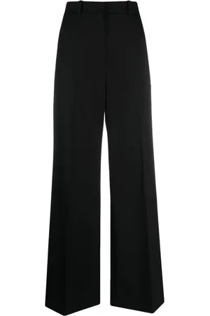 Lanvin Femme, Pantalons, Noir, Taille: 40 FR Pantalon Tailleur Jambe Large