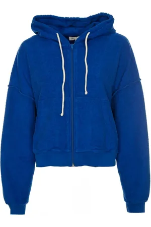 American Vintage Femme, Sweatshirts et sweats à capuche, Bleu, Taille: 40 FR Sweat à capuche avec fermeture éclair